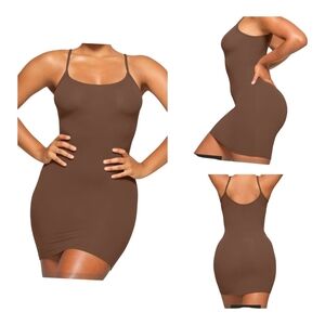 SKIMS Fits Everybody Slip Dress Size Small Jasper